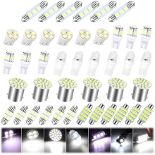(42PCS, -) 42 st universal bil LED glödlampa set, interiör karta & takljus