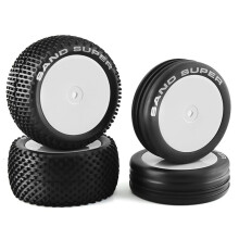82&87Mm 1/10 2WD RC Off-Road Buggy Car Tire Wheel per XRAY XB2 Serpent SRX2 SRX4 Bandit Tekno EB410 DT02