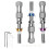 Home Repair Tubular Set Tool Kit User 3 Piece Hook Puller/O-Ring Hand Hook,Wrench Adjustable Pick 1