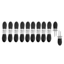 20 StüCk / 10 Paare Maishalter Tragbarer Obsthalter GrillzubehöR Edelstahl Maiskolben BBQ GabelspießE
