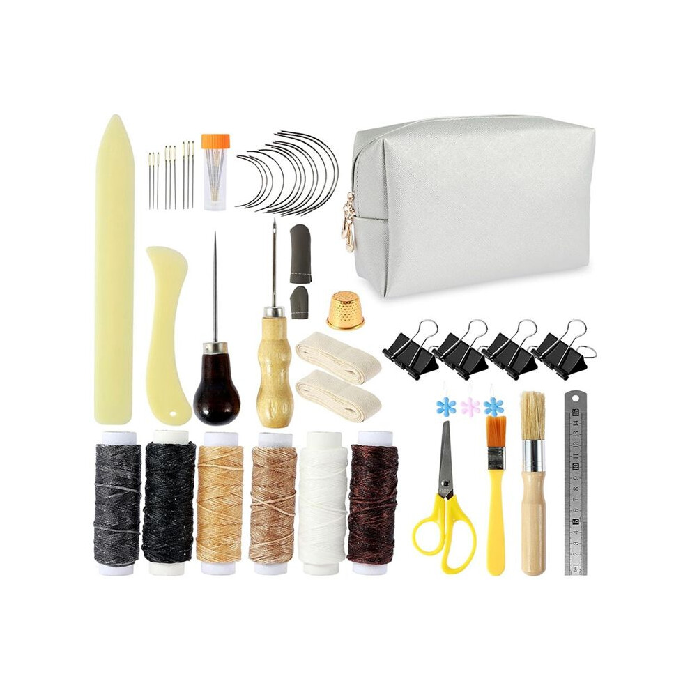 49 Pcs Hand Bookbinding Tools Bookbinding Kits For Beginners Binding Supplies Steel Ruler For Diy Bookbinding Crafts 4712405603439