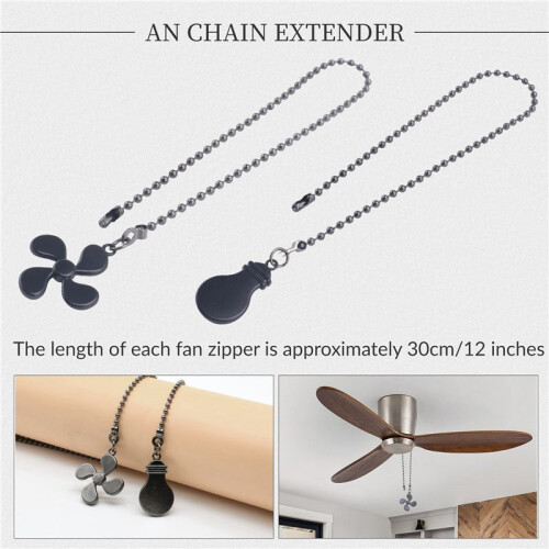 Ceiling Fan Pull Chain Fan Extension Chain Fan Chain Pulls Decorative 12 Inch Ceiling Fan Chain Extender Ornament C 1