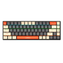 Teclado Mecânico Sem Fio de Três Modos 2.4G  Teclado Sem Fio RGB Hot-Swappable, para Jogos, Computador e Escritório