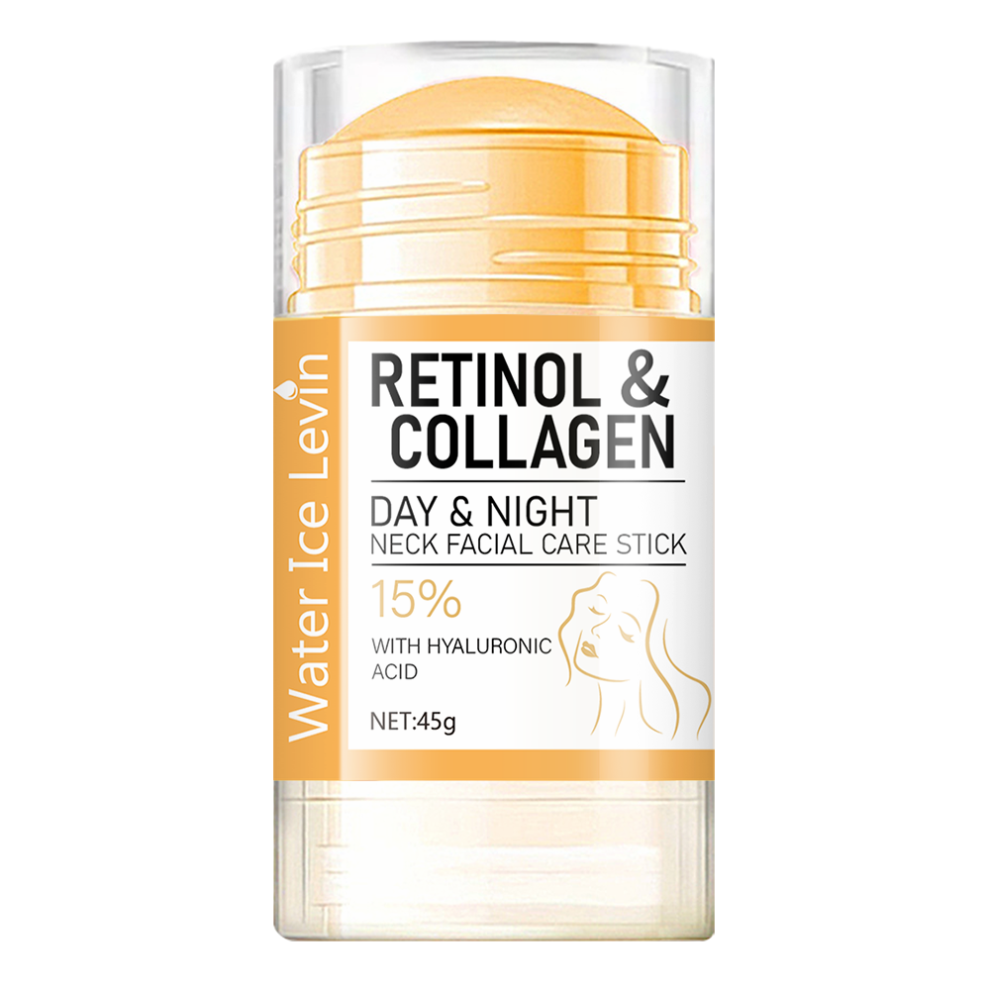 Cream 45G Retinol And Collagen Day And Night Neck Facial Stick, Hydrating And Moisturizing, Non-Greasy, Easy To Use, Easy To Absorb