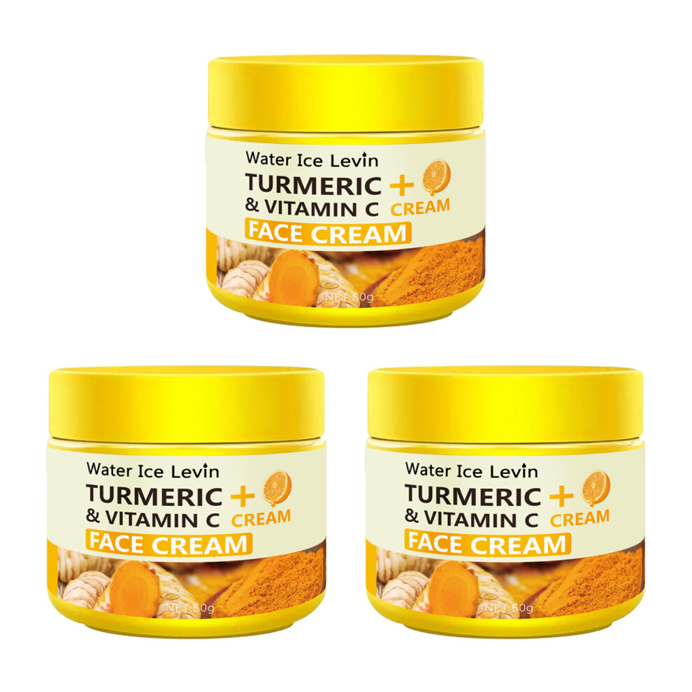 Cream (C) Turmeric Vitamin C Anti-Aging Moisturizing Anti-Wrinkle Collagen Hyaluronic Acid Skin Care Cosmetics 50G