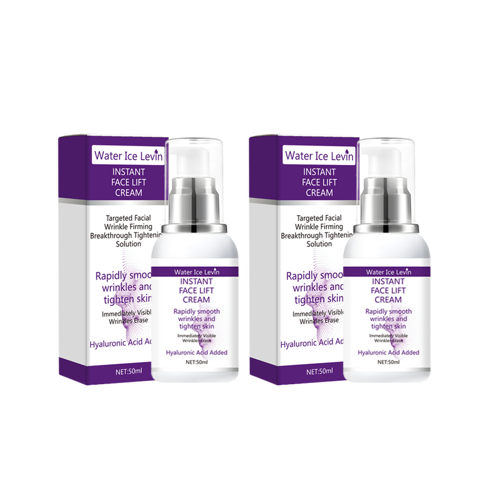 Cream Instant Face Lift With Hyaluronic Acid For Wrinkles. Firming Solution.