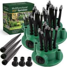 (3pcs, -) Irrigatore da giardino multidirezionale 360, annaffiatore automatico rotante