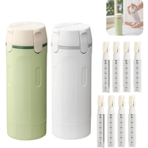 (2pcs, -) Σετ μπουκαλιών ταξιδιού 4 σε 1, 30ml αδιάβροχα δοχεία - Ταξιδιωτική συσκευασία