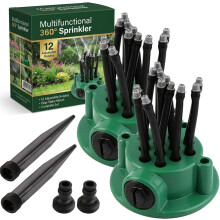 (2pcs, -) Irrigatore da giardino multidirezionale 360, annaffiatore automatico rotante