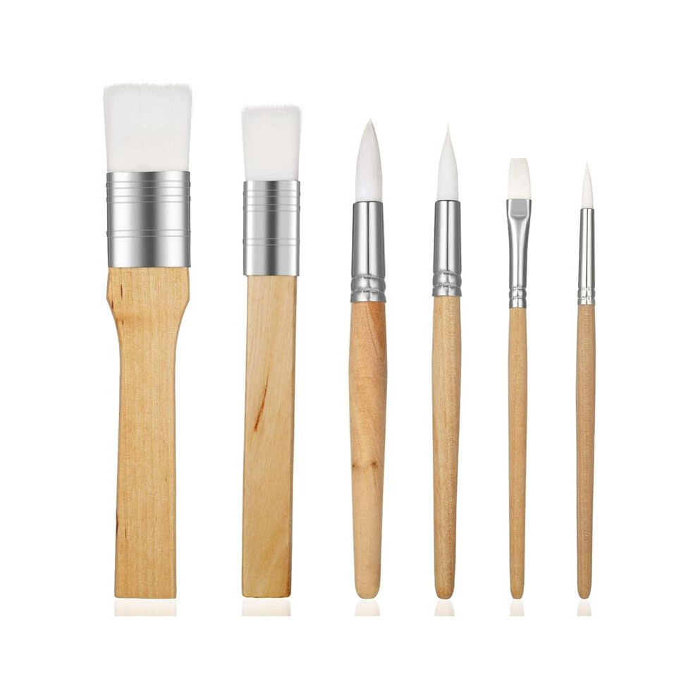 Paint Brush Set,6 Pcs Acrylic Paint Brushes Paintbrushes For Acrylic Painting Artist Paint Brushes Nylon Paint Brushes B 4713858109158