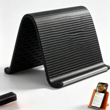 (Black, -) Support téléphone pliable silicone, socle bureau réglable