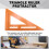 Multipurpose Triangles Ruler with Positioning Slide Universal Measuring Marking Tool for Carpenters,Layout Measuring 3
