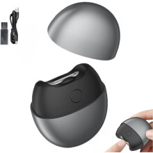 (Gray, -) Cortaúñas eléctrico 2026, esmerilador uñas automático con luz y 2 velocidades