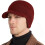 (Red, 7 1/8-7 3/4) Cappello invernale caldo con paraorecchie e tesa, per uomo 1