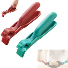 (Red+Green, -) Anti-Scald Tellerhalter, multifunktionaler Silikon rutschfester heißer Tellerhalter