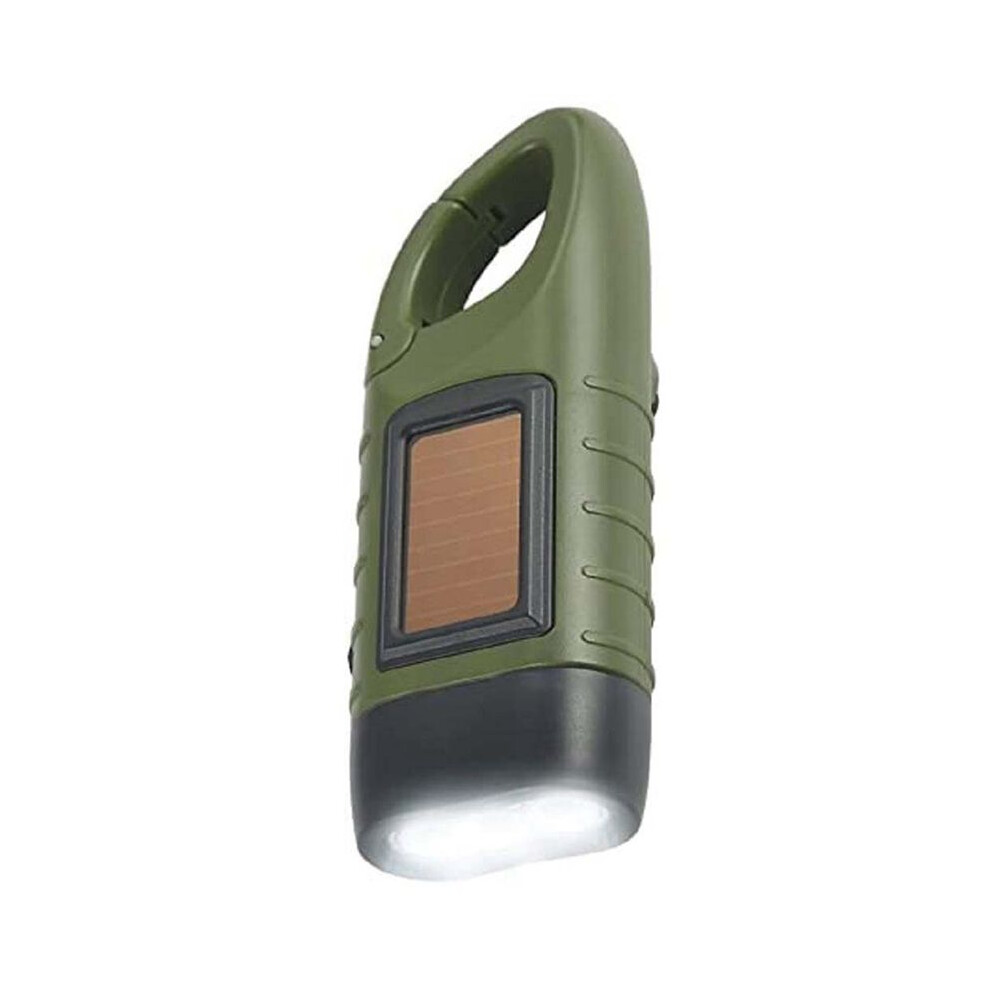 Hand Crank Solar Powered Flashlight,Emergency Rechargeable Led Flashlight,Survival Flashlight,Torch For Outdoor Sports,C 4712869973345