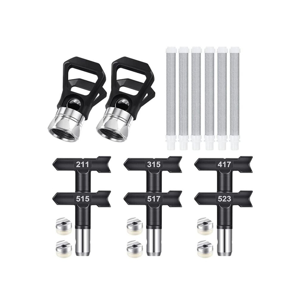 14Pcs Spray Tips, Reversible Airless Paint Sprayer Tips With Airless Spray Nozzles Tip For Airless Spraying Paint Parts 4712635848754