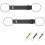 (3-2pcs, -) Multi-use stark justerbar bagagelänk rem, elastisk fästrem 1