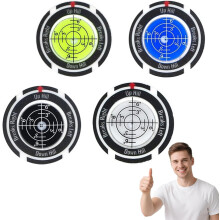 (4pcs, -) Golf Hut Clip Ballmarker mit Grünlesehilfe, Gadget Werkzeug für Herren & Damen