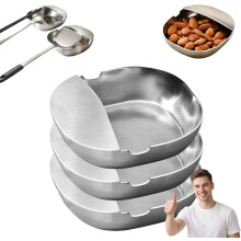 (3pcs, -) 2 Stück Edelstahl Löffelablage, tropffangender Utensilienhalter für Küchentheke