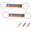 (1-2pcs, -) Multi-use stark justerbar bagagelänk rem, elastisk fästrem 1