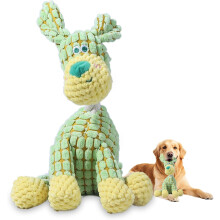 (Green, -) Peluche squittente indistruttibile 2026, per cani masticatori