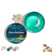 (Moon Shape – 50g, -) Silikon Make-up Pinsel Reinigungspad mit festem Seife, Tiefenreinigung für Schwämme