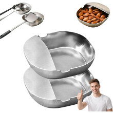 (2pcs, -) 2 Stück Edelstahl Löffelablage, tropffangender Utensilienhalter für Küchentheke