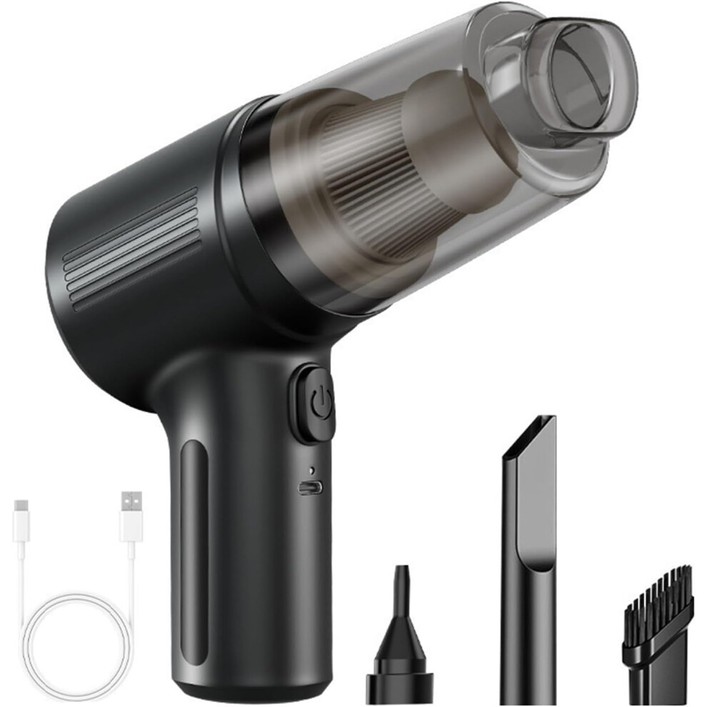 (, -) Wireless Handheld Car Vacuum Cleaner, Portable & Cordless With Multi-Nozzles Black 5437706755753