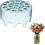 (Blue, -) Grille fleur silicone étirable, arrangeur floral réutilisable 1
