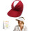 (Burgundy, One Size) Γυναικείο καπέλο visor φαρδύ γείσο UV50+ - Για παραλία & γκολφ 1