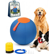 (C, 18in) Pallone calmante 25cm per cani, gonfiabile durevole con manico
