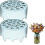 (Blue*2, -) Grille fleur silicone étirable, arrangeur floral réutilisable 1