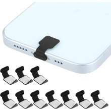 (20PCS, -) Tapón antipérdida USB-C con limpia, para iPhone Samsung con cepillo