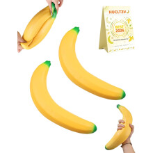 (2*17in, -) Juguete plátano gigante blandito, bola estrés crecimiento lento adultos