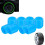 (Blue-8pcs, -) Set cappucci valvole auto luminescenti, accessorio guida notturna 1