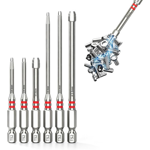 (1 Set, -) Σετ 6 εξαγωνικών bits κατσαβιδιού 1.5-6mm - Για ηλεκτρικό τρυπάνι