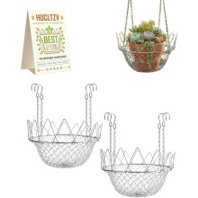 (2pcs, -) Verstelbare planter inzetstuk potvuller – zware metalen plantenverhoger voor manden