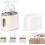 (Beige, 2 in 1) Μίνι διανομέας σαμπουάν, ταξιδιωτικά μπουκάλια - Σετ περιποίησης 1
