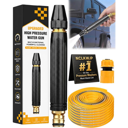 (5m water pipe, -) Πιστόλι νερού υψηλής πίεσης (ίδιο) - Ισχυρό για αυτοκίνητο