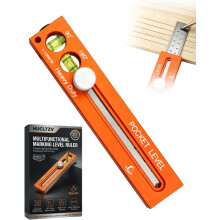 (Orange*dual, -) Multifunctionele markeringswaterpas – verstelbaar meetinstrument voor houtbewerking