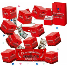 (Red, 10pcs) 2026 diploma verrassing explosie geschenkdoos – pop-up geldhouder