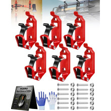 (Red, 6 Pieces) Zestaw montażowy do łopaty, szybko zwalniający, do ciężarówek