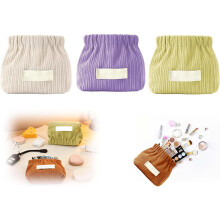 (B Set, -) Organizador Mini Elástico para Tira de Cabelo Corduroy, Pequeno para Viagem