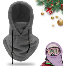 (Dark Grey, One Size) Passamontagna Sherpa, cappello termico e sciarpa invernale