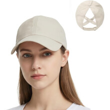 (B-khaki, -) UV-Schutz Sonnenschutz Baseballcap, verstellbarer Zopf-Hut für Wandern & Angeln