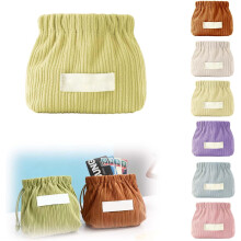 (Green, -) Organizador Mini Elástico para Tira de Cabelo Corduroy, Pequeno para Viagem