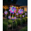 (8pcs, -) Luces molinillo arcoíris solar, estaca LED jardín mágica 1