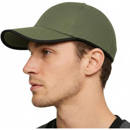 (A-dark Green, -) Ανδρικό καπέλο βάσης με προστασία UV, ρυθμιζόμενο - Καπέλο ψαρέματος