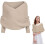 (Beige, One Size) Πλεκτό κασκόλ με μανίκια για γυναίκες, σάλι - Φθινοπωρινό δώρο 1